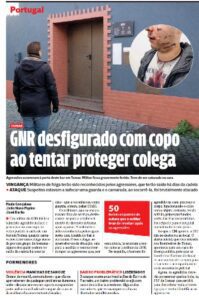 Suspeito de agredir militar da GNR entregou-se na PJ viol disco gnr cm