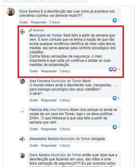 Câmara diz que desinfeção das ruas “serve apenas para conforto psicológico dos cidadãos” covid cmt 789