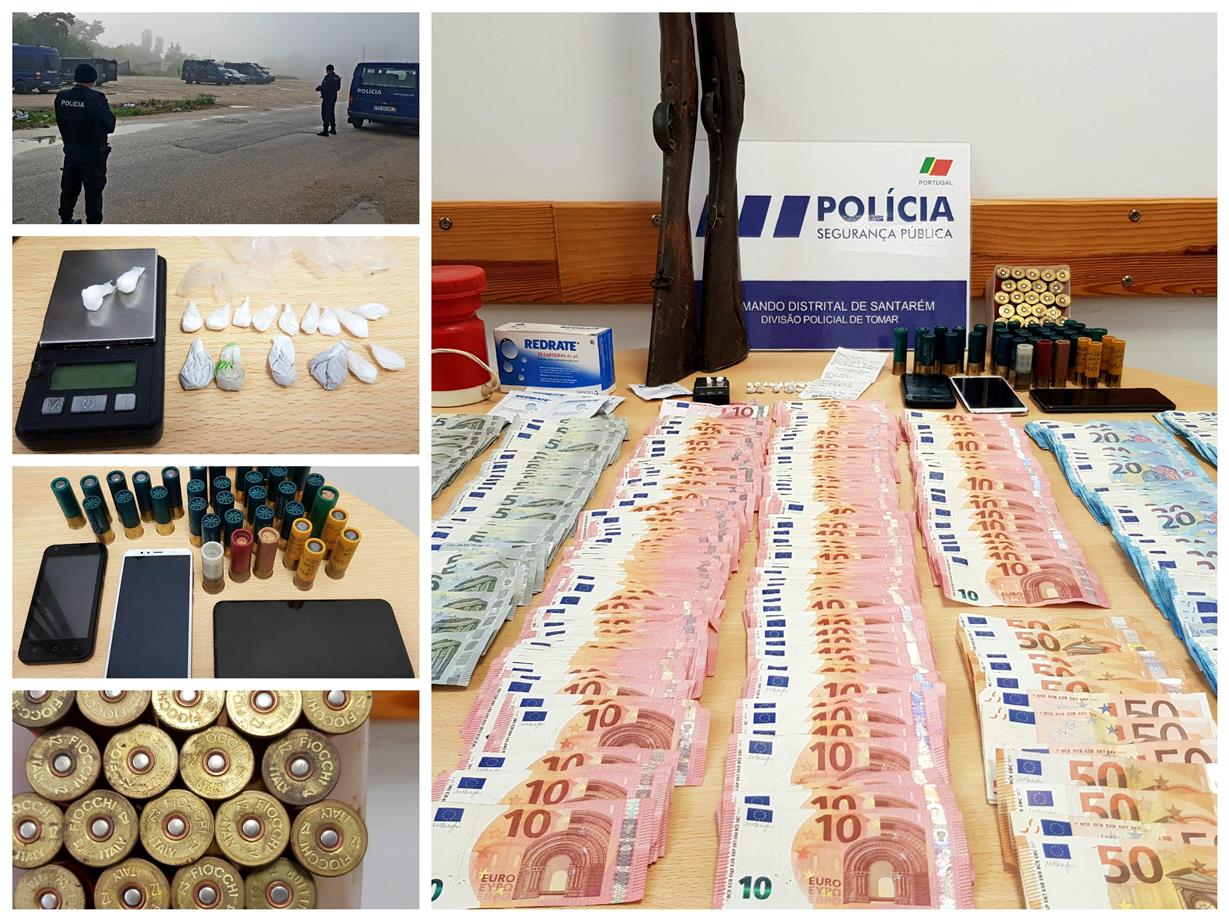 Dois detidos e droga apreendida na operação policial no Flecheiro flecheiro BUSCAS EIC TMR 22ABR