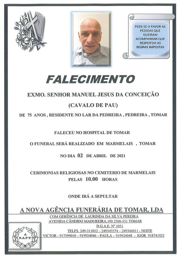 Morreu Manuel “Cavalo de Pau” manuel conceicao
