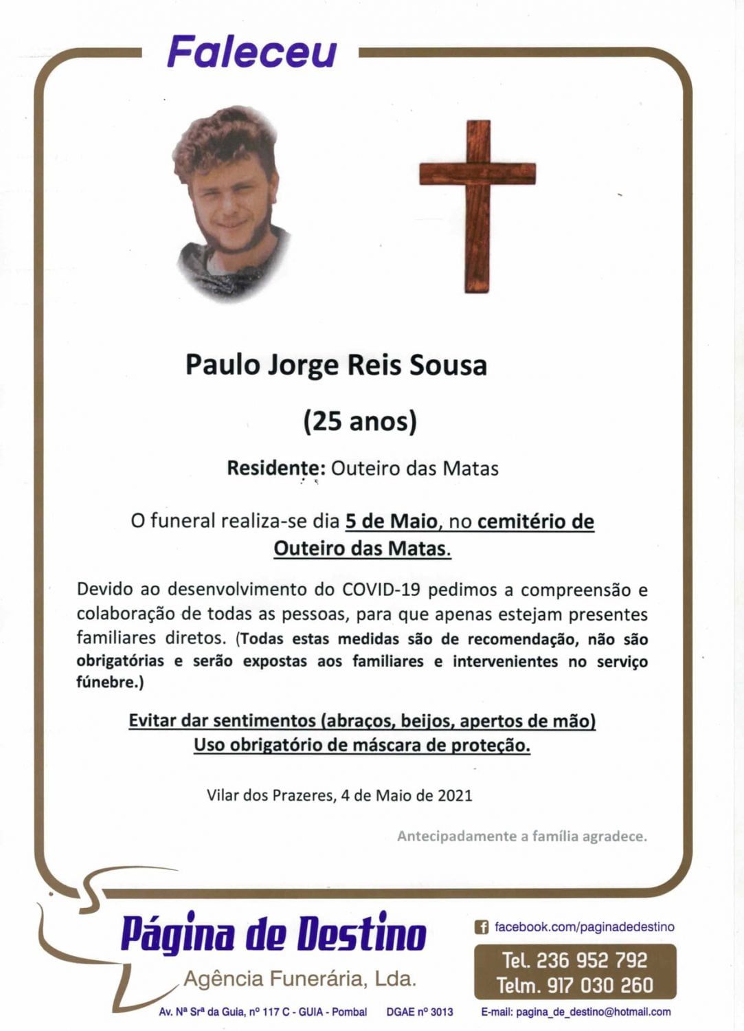 Jovem vítima de acidente vai hoje a sepultar paulo sousa 4141407481448255605 n scaled 1