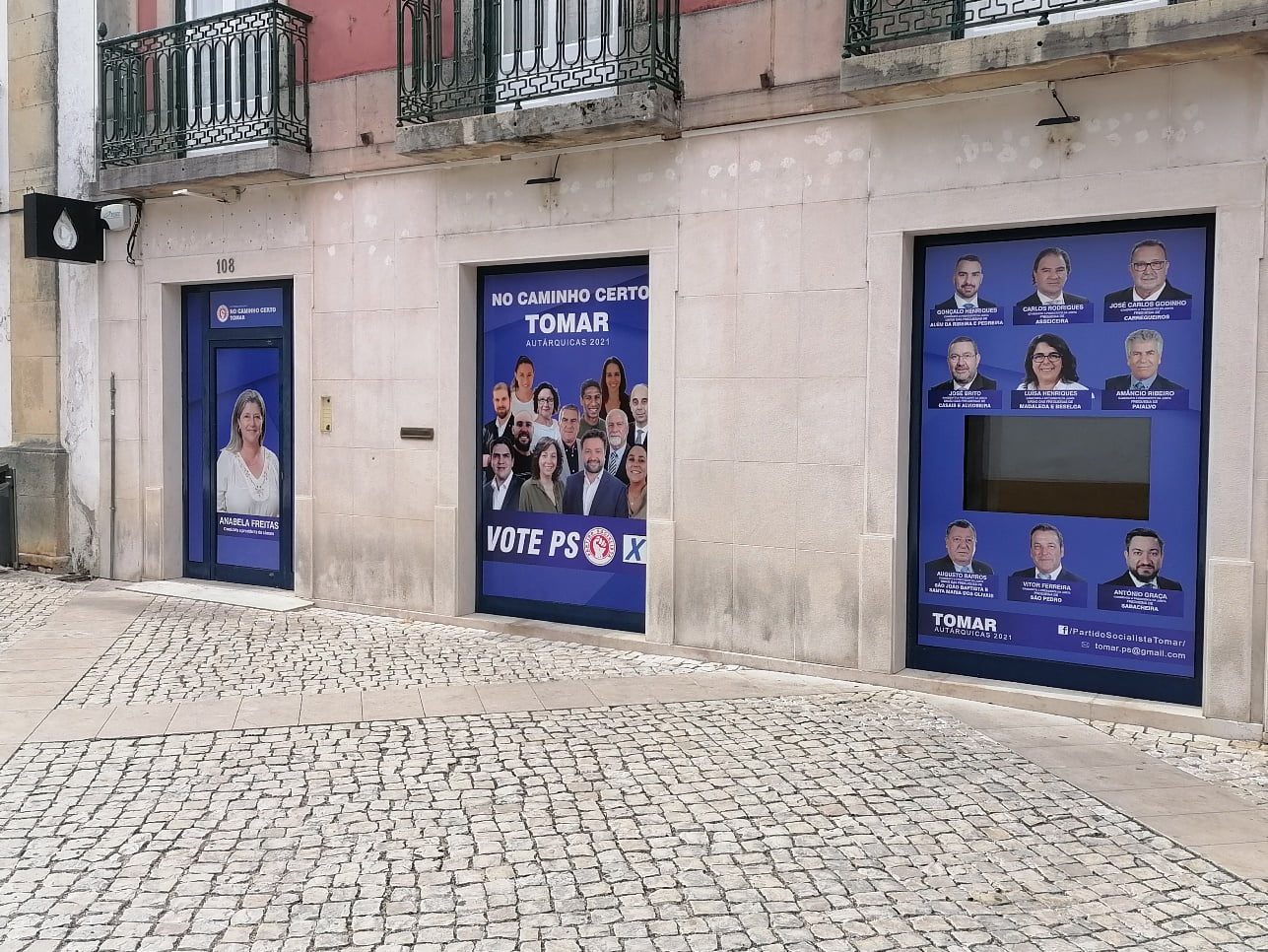 Sedes das candidaturas do PS e do PSD a poucos metros de distância autarquic PS IMG 20210909 165959