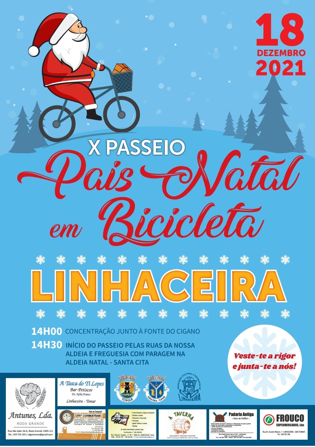 Linhaceira prepara mais um Passeio de Pais Natal em Bicicleta 18 12 41650146 7357036945518111785 n