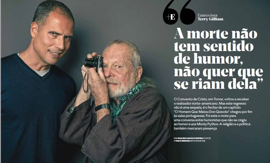 Ricardo Araújo Pereira entrevistou Terry Gilliam no Convento de Cristo (c/ fotos e vídeo) o h 6789