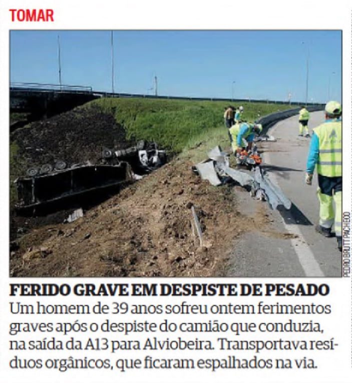 Despiste de carro do lixo provoca um ferido acid