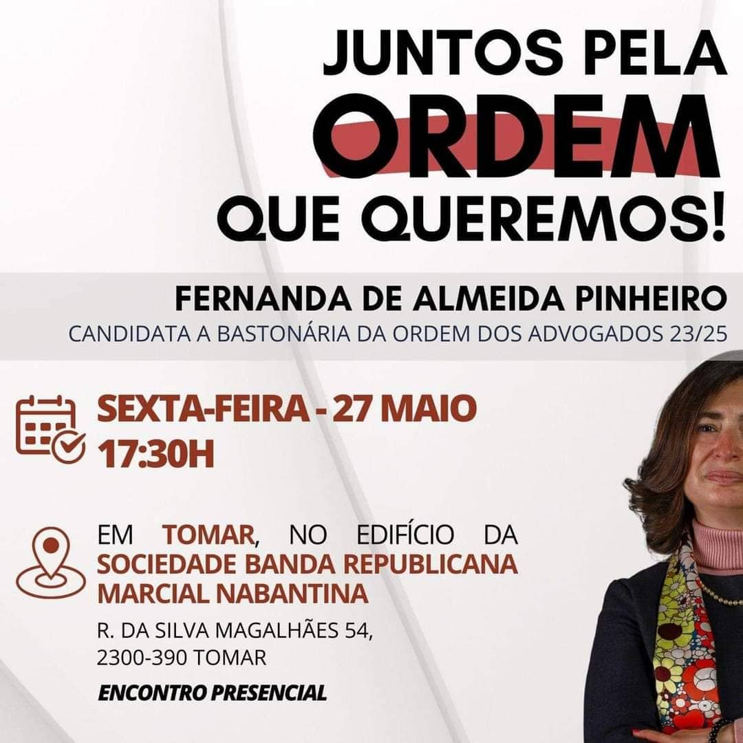 Candidata a bastonária dos advogados vem a Tomar 27 5 4659307 3337114217562894844 n