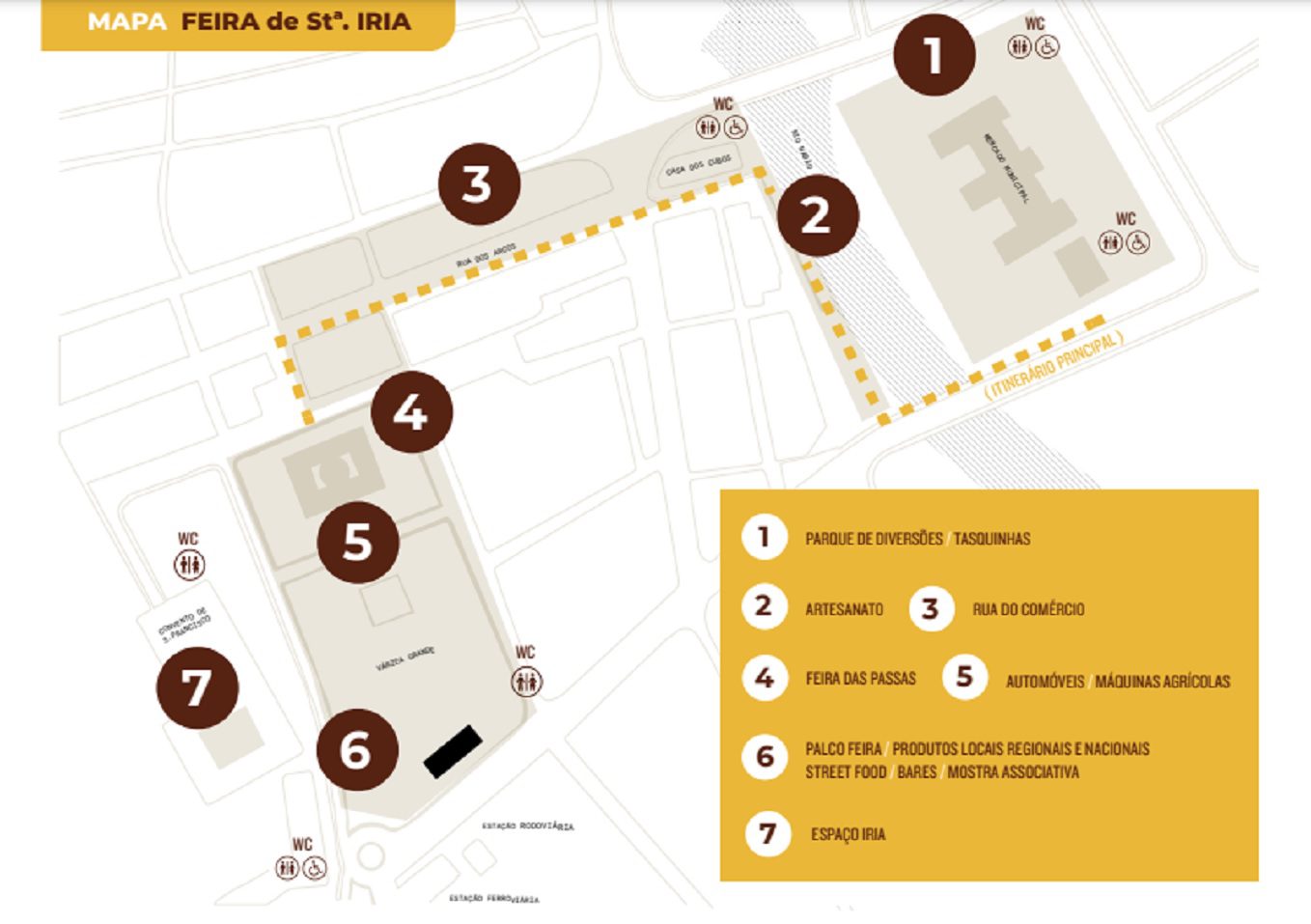 Feira de Santa Iria repartida por quatro espaços feira