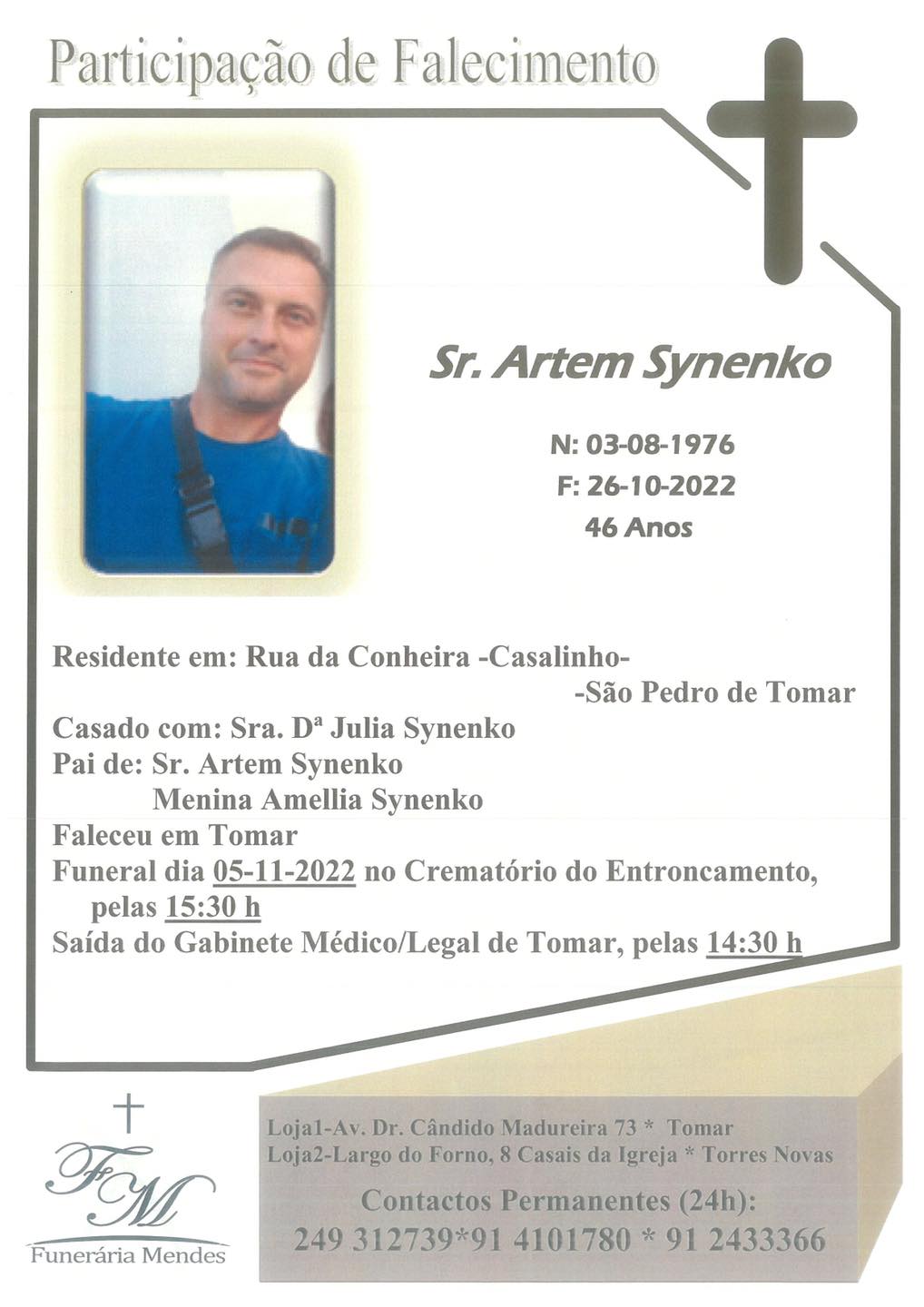 Refugiado ucraniano encontrado morto vai ser cremado neste sábado 313000781 2445132638960866 611859003751672817 n
