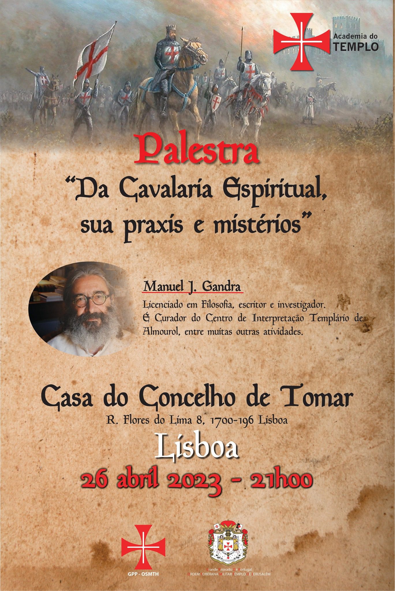 Casa do Concelho promove palestra sobre Templários 26 4 43977853 5280656900056293322 n