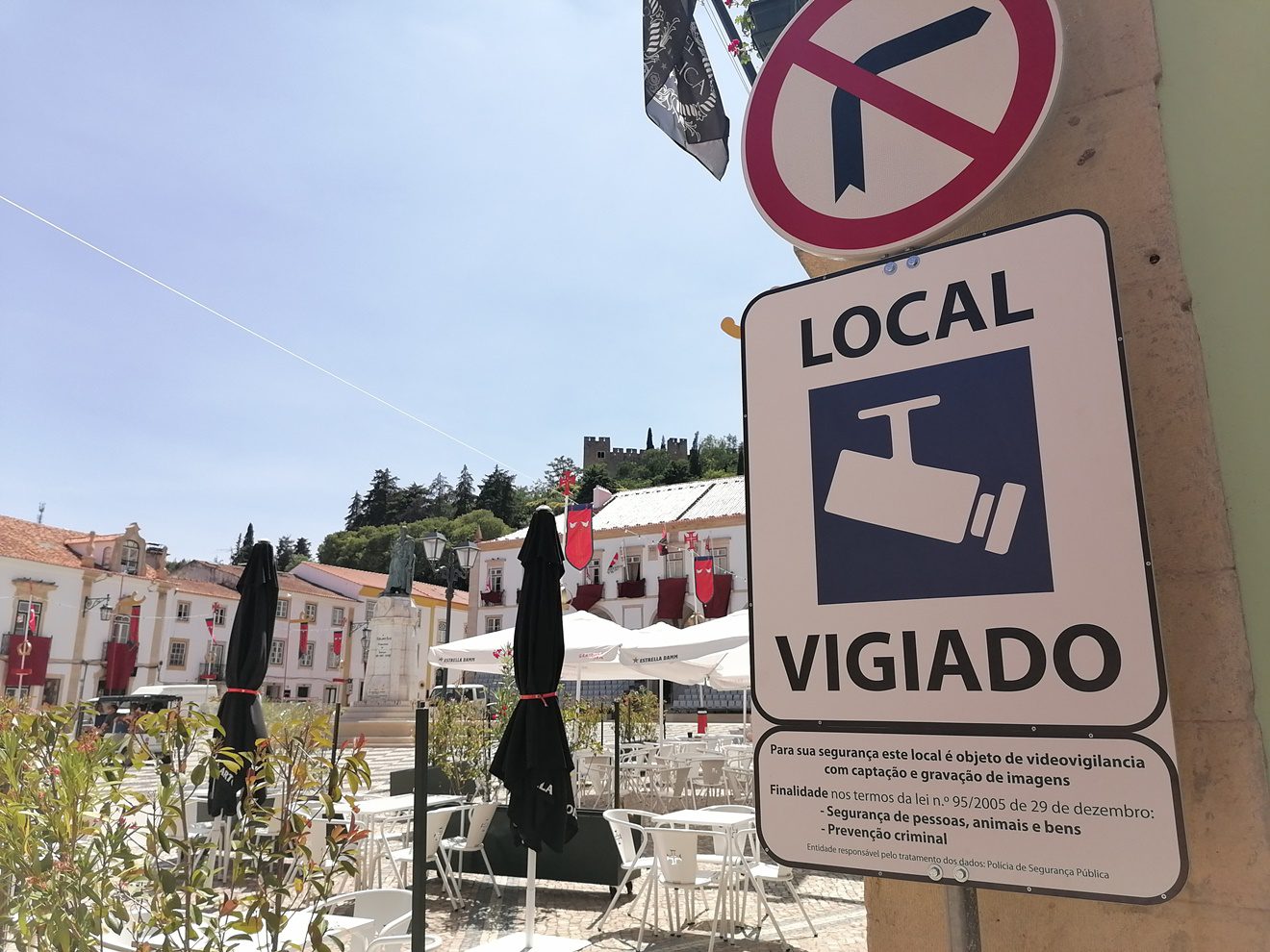 Sistema de videovigilância a funcionar em Tomar durante a festa dos Tabuleiros videovigilancia IMG 20230630 152909