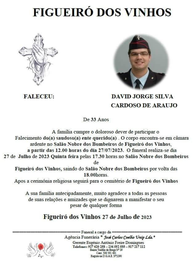 Bombeiro que morreu em acidente vai hoje a sepultar 363739686 685503896924573 1323763793378061283 n