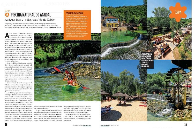 Revista Evasões destaca praia fluvial do Agroal evasoes agroal Copia