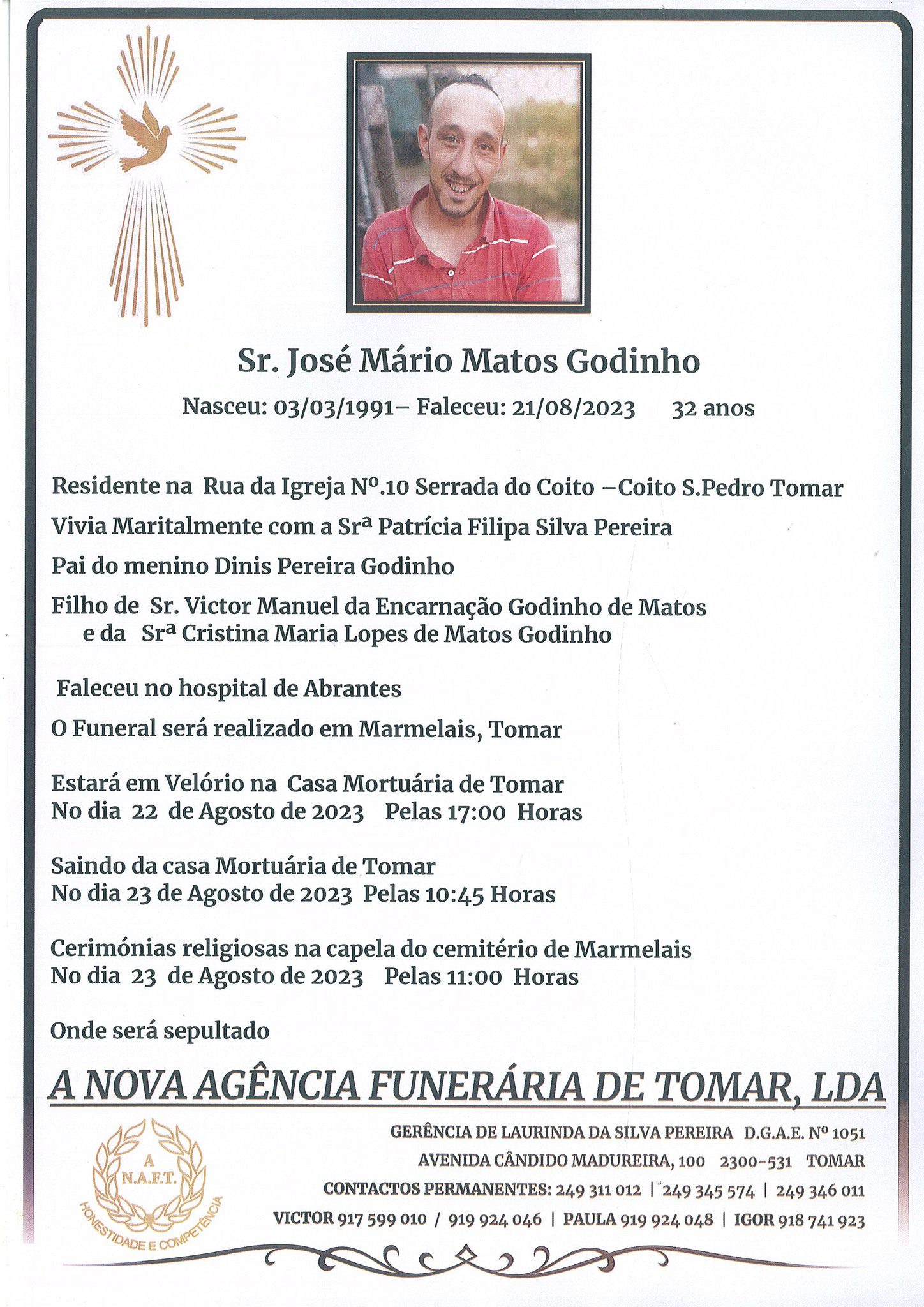 Só a autópsia pode ajudar a desvendar a causa da morte de José Matos 369523598 807070507872206 1534746013146590355 n 1