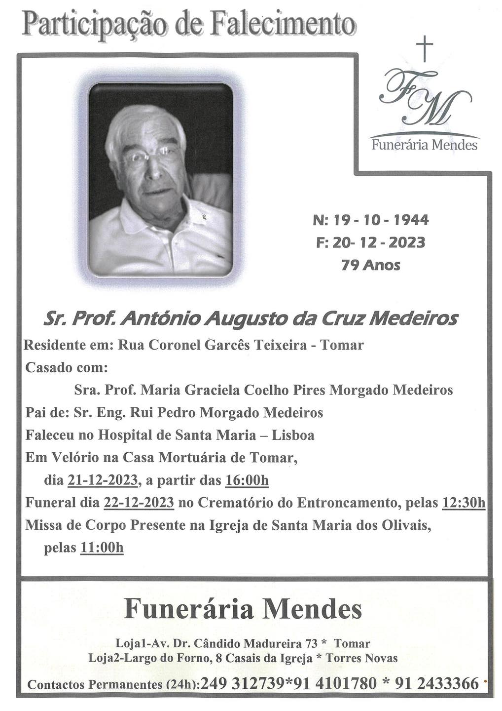 Morreu antigo professor do Liceu de Tomar 412640076 849241616993182 5660036888760095479 n