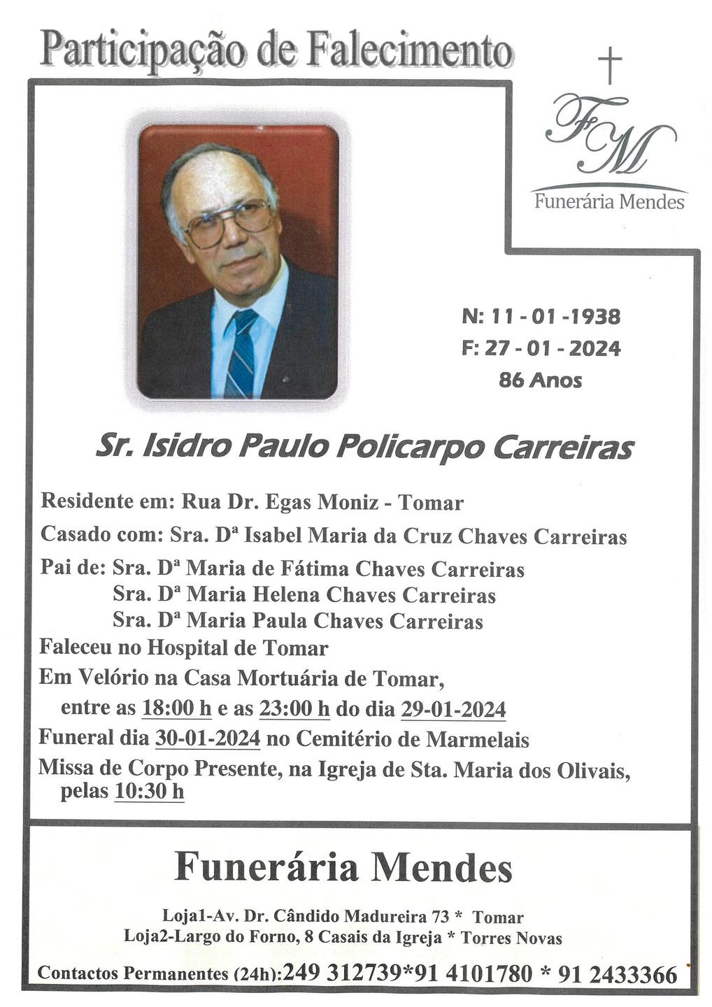 Morreu no hospital de Tomar o pai da Ministra da Defesa 423006828 872587131325297 3242722364293202873 n