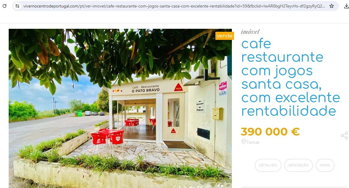Café e restaurante Pato Bravo à venda por 390 mil euros pato bravo 3