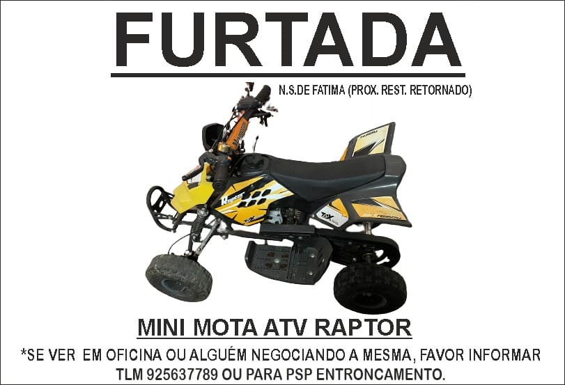 Mini Mota roubada no Entroncamento furto 464755734406 1527474970391510762 n