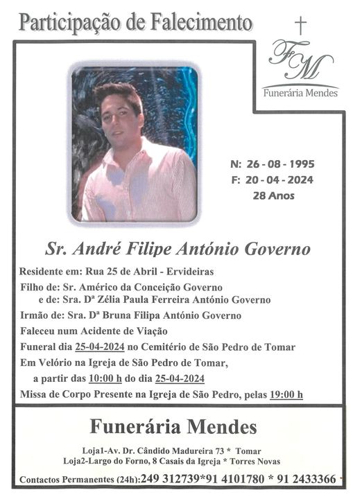 Funeral de André marcado para quinta feira 437653464 922548232995853 8104337832303887404 n