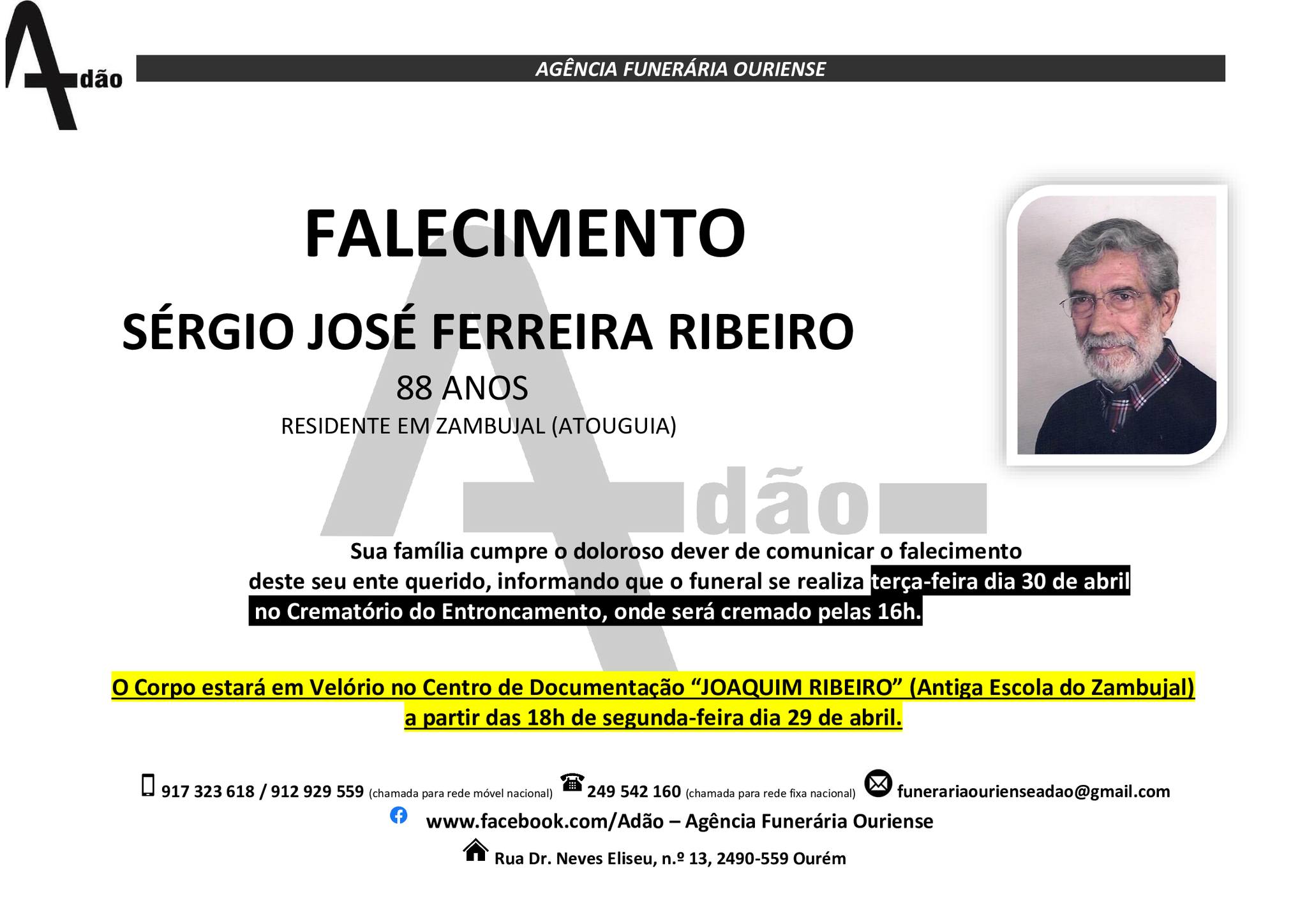 Morreu antigo deputado Sérgio Ribeiro 438109072 948250783755230 8215507630525502254 n
