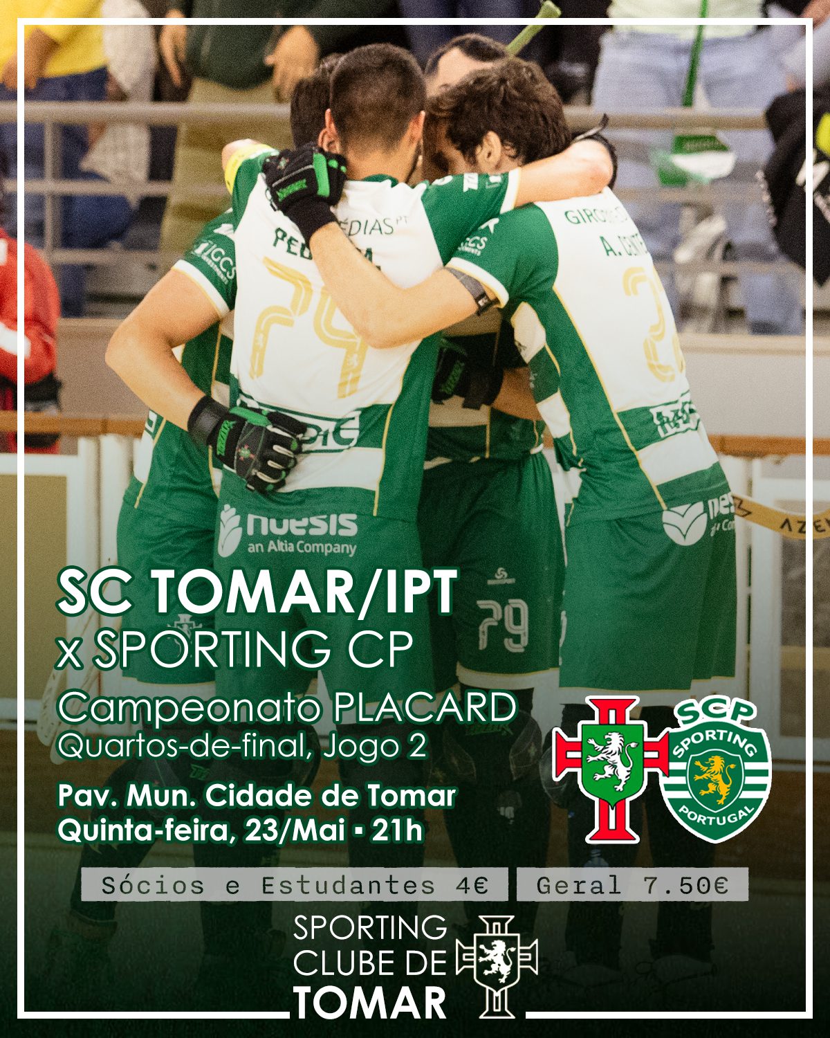 Hóquei em patins: SC Tomar perde com o Sporting CP por 3-2 23 5 06019924382 4461654536500449718 n