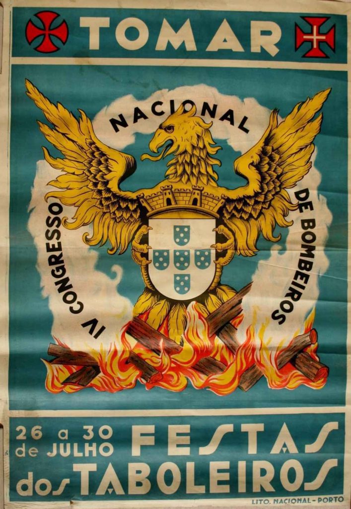 Há 90 anos houve festa dos Tabuleiros e congresso de bombeiros em Tomar 1934 bombeiros tabuleiros cartaz.6bd377a1e9c7f7c85414e8f75d777f0e