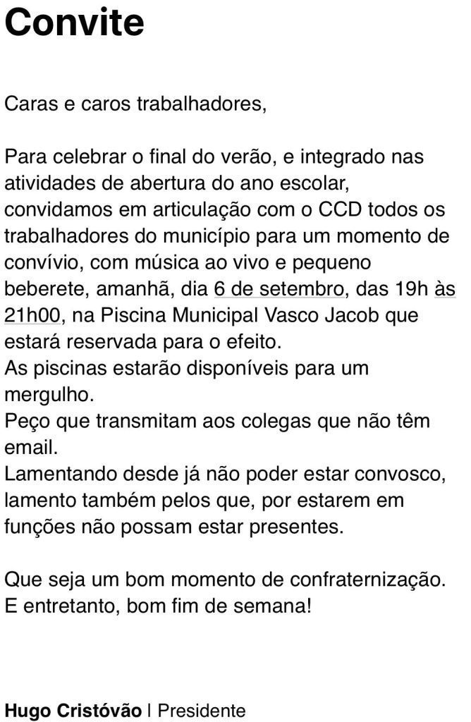 Câmara oferece sunset com beberete aos seus trabalhadores IMG 20240905 WA0003