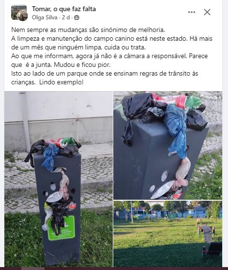 Lixo acumula-se no parque canino parque canino