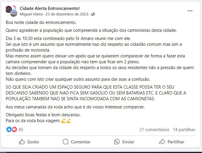 Câmara do Entroncamento em guerra aberta com camionistas entronc 3456