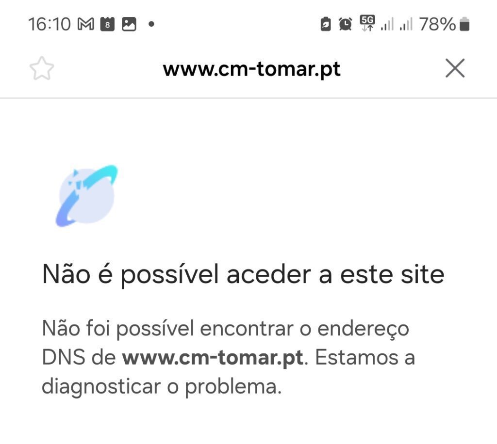 Sites de 11 câmaras da região sofrem apagão Screenshot 20250708 161038 Samsung Internet