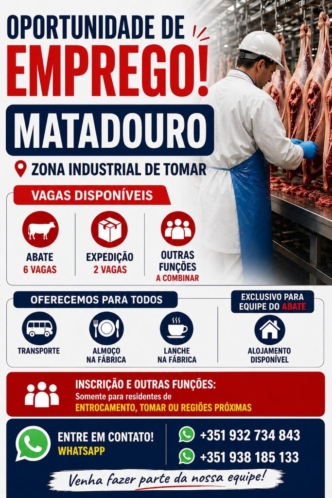 Matadouro de Tomar admite pessoal emp 87095429881 437527065382000814 n