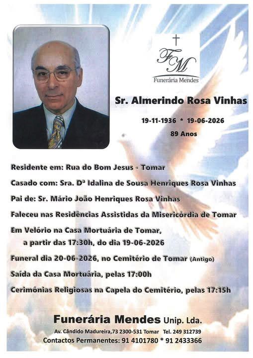 Faleceu antigo comerciante Almerindo Vinhas 725776218 4430213077298635 322383158956062027 n