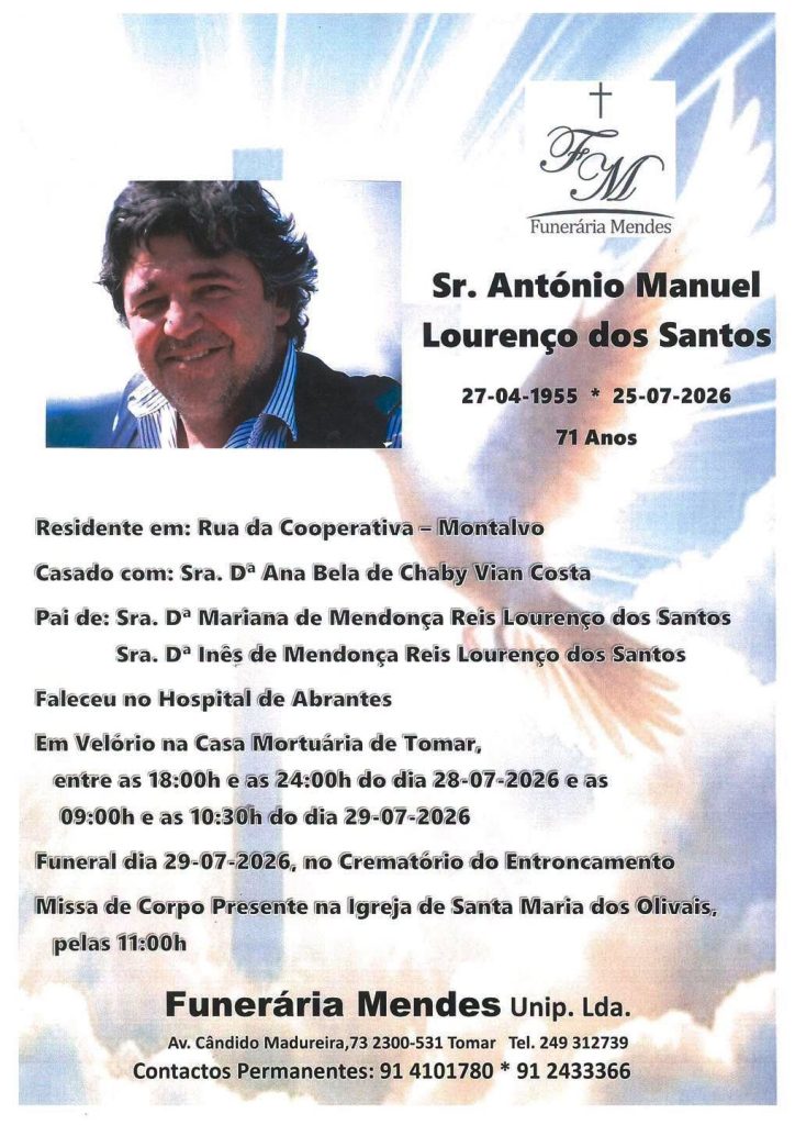 Último adeus a António Lourenço dos Santos é nesta quarta feira 758964160 1433878925214144 3691456650598555901 n