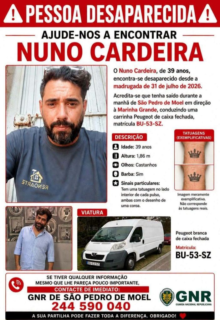 Apelo: homem desaparecido (Atualização)* apelo 86996192561 5288418755391544364 n
