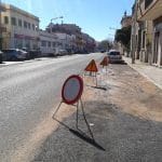 Sucessivas ruturas obrigam a instalação de tubagens provisórias smas avarias obras abastecimento agua IMG 20190314 100447