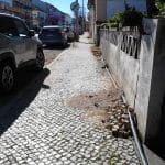 Sucessivas ruturas obrigam a instalação de tubagens provisórias smas avarias obras abastecimento agua IMG 20190314 100955