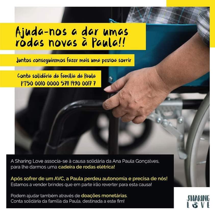 Caminhada solidária para ajudar a Paula a comprar uma cadeira de rodas elétrica paula 1 946109526405283840 n