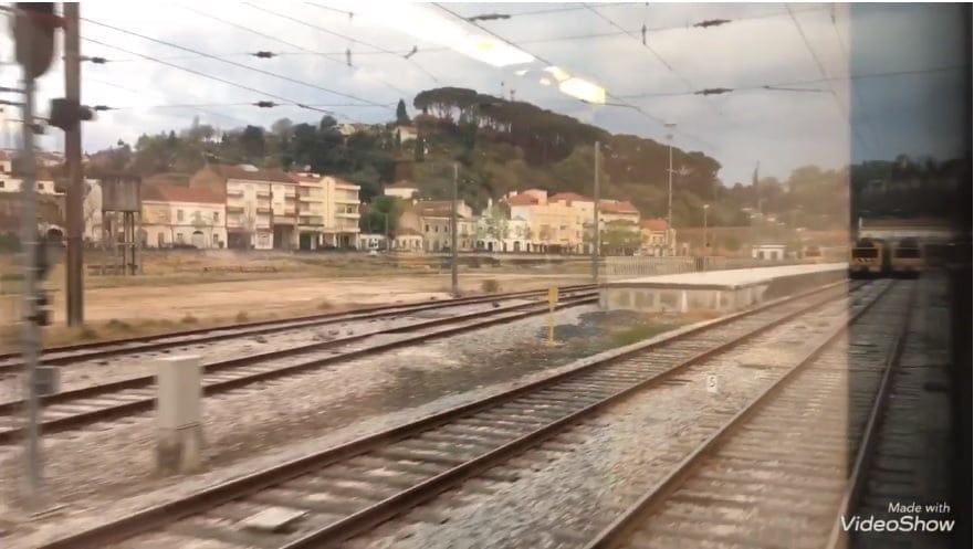 De comboio entre Tomar e Entroncamento (c/ vídeo) ramal de Tomar comboio