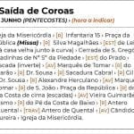 Saiba quais os percursos das saídas de coroas dos Tabuleiros tab 6 9492210 3367194561234337792 n