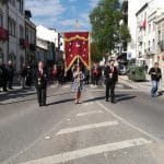 Cortejo de Coroas anuncia Festa dos Tabuleiros tabuleiros coroas IMG 20190421 095214