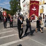Cortejo de Coroas anuncia Festa dos Tabuleiros tabuleiros coroas IMG 20190421 095325 2