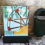 Alunos de artes pintam caixas da EDP (c/ fotos) IMG 20190526 133040