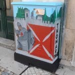 Alunos de artes pintam caixas da EDP (c/ fotos) arte edp IMG 20190518 071759