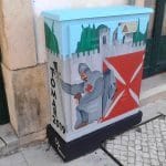 Alunos de artes pintam caixas da EDP (c/ fotos) arte edp IMG 20190518 071807