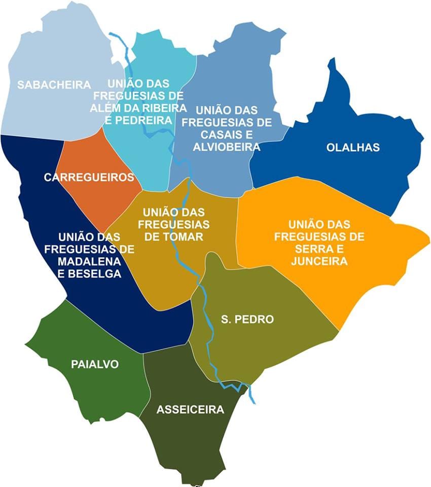 Presidenciais 2021: o rigor dos números contra as tretas partidárias mapa freguesias concelho Tomar 3 1758694309436289754 n