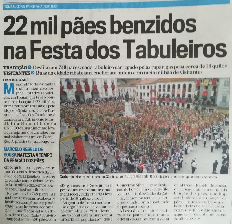A festa dos Tabuleiros na comunicação social nacional IMG 20190708 092728