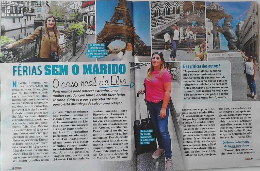 O lado positivo de viajar sozinho e o exemplo de uma tomarense elsa viagens Maria IMG 20190704 103907