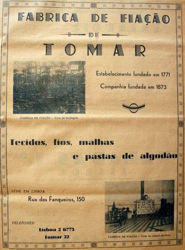 Um anúncio publicado há 85 anos fiacao 1934 F F 21