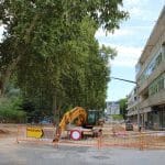Já começou o abate de árvores na av. D. Nuno Álvares Pereira av. d. nuno alvares pereira IMG 0873