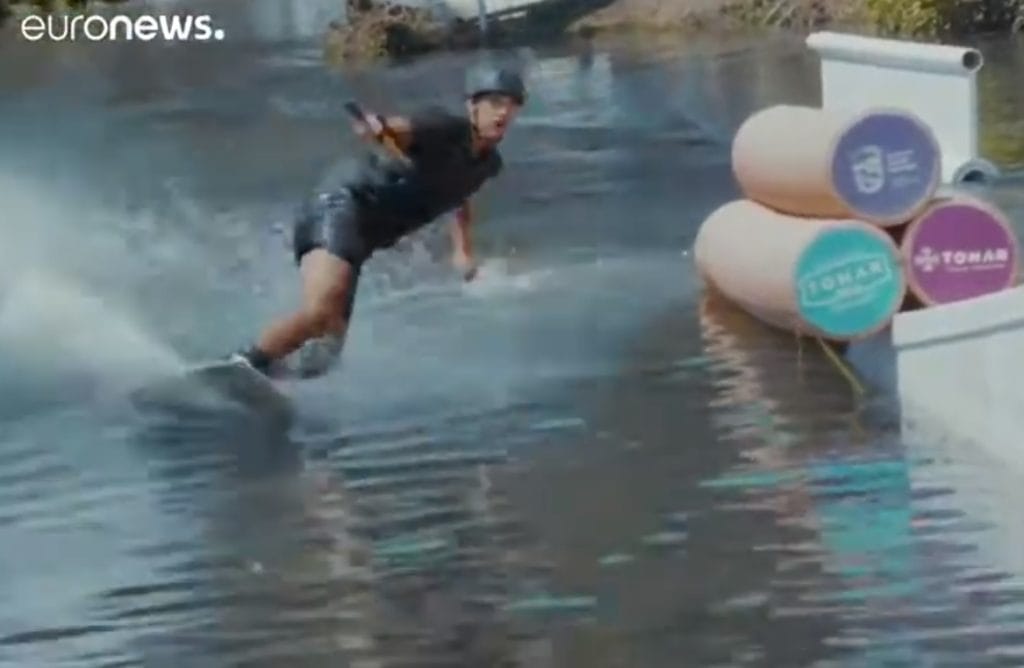 Euronews emite reportagem sobre prova de wakeboard em Tomar (c/ vídeo) wakeboard euronews