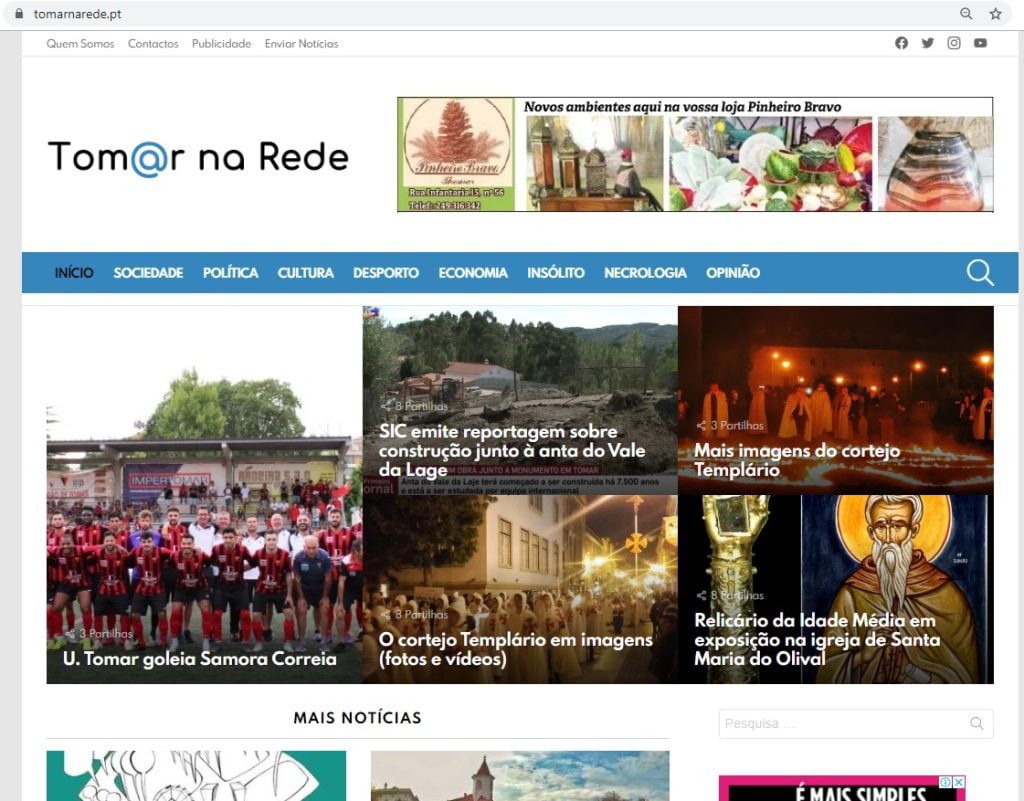 Tomar na Rede blog